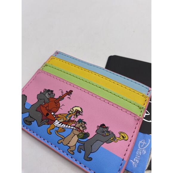 Loungefly Disney The Aristocats Multi Color Cardholder Slim Wallet - Alley Cats - Picture 5 of 6